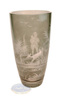 Steel engraved Hunting vase 20 cm