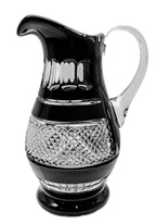 Czarny kryształowy dzbanek 1500ml Krateczka
