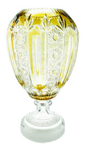 Amber crystal vase 45 cm THC