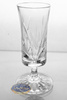 Crystal Liqueur Glasses 60 ml Frozen Leaf