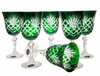 Emerald crystal wine glasses 220 ml Pineapple