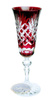 Ruby crystal champagne glasses 150 ml Pineapple