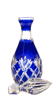 Cobalt crystal carafe 700ml