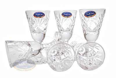 Crystal glasses for vodka 30ml Pineapple