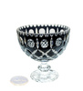 Black crystal legged bowl Crate Olive