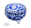 Cobalt crystal fruit bowl  16 cm Grinder Olive