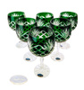 Emerald crystal wine glasses 280 ml Pineapple