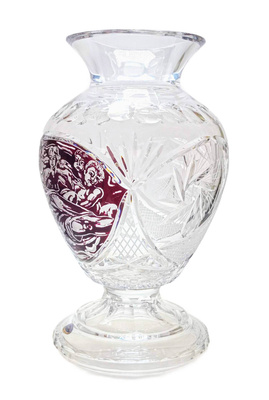 Crystal engraved goblet