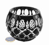 Black crystal vase 10cm Crate Olive