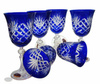 Cobalt crystal wine glasses 220 ml Pineapple