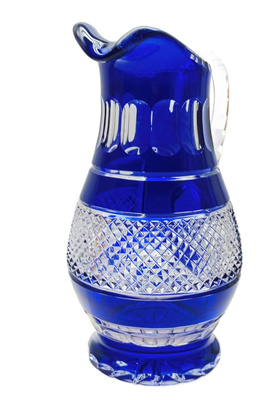 Kobaltowy kryształowy dzbanek 1500ml Krateczka