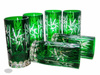 Emerald crystal water glasses 320ml Olive Mill