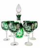 Emerald Crystal Wine Mill Set Olive 6+1