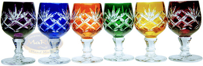 Vasos de vodka de cristal de colores 40 ml