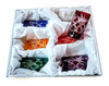 Coloured crystal vodka glasses 30ml