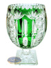 Emerald crystal leg vase Praha