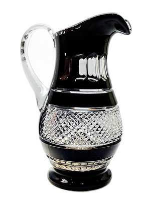 Czarny kryształowy dzbanek 1500ml Krateczka
