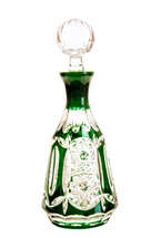 Szmaragdowa  kryształowa karafka do Wódki  500 ml THC