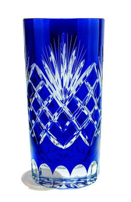 cobalt  crystal glasses for water and drinks 320ml