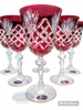 Ruby crystal wine glasses 170 ml Pineapple