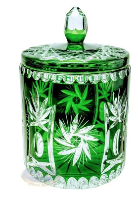 Emerald crystal Bombonier Olive grinder