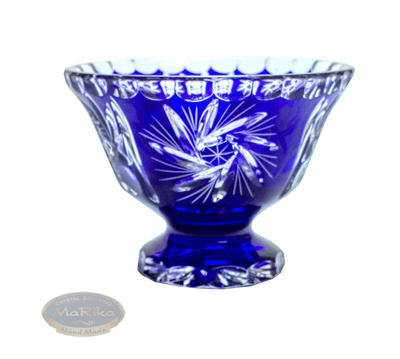 Cobalt crystal fruit bowl 16 cm Mill Olive