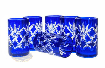 Cobalt crystal vodka glasses 40 ml Pineapple