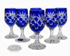 Cobalt crystal vodka glasses 25ml Pineapple