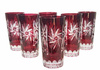 Ruby crystal water glasses 320ml Olive Mill