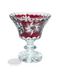Rubinowa kryształowa paterka 12 cm Młynek Oliwka