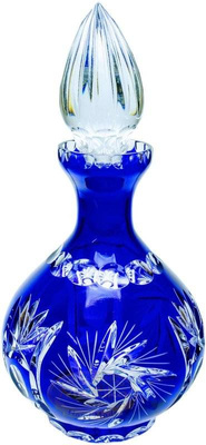 Kobaltowa kryształowa karafka wódki i nalewek 500 ml