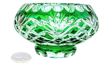 Emerald crystal bowl