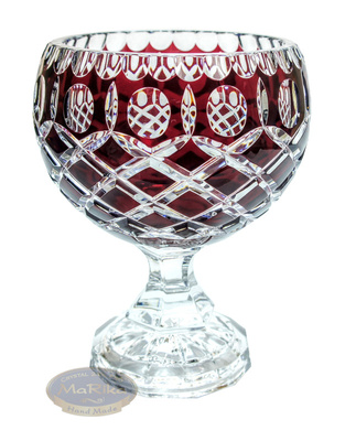 Ruby Crystal Platter 16 cm Crate Olive