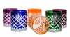 Colour crystal glasses for whisky 280ml