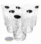Crystal water and juice glasses 260ml Pineapple 6 pieces