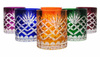 Colour crystal glasses for whisky 280ml