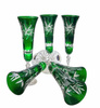 Emerald crystal champagne glasses 170ml Olive Mill