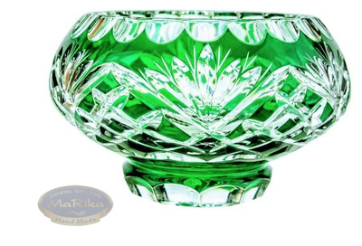 Emerald crystal bowl