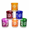Colour crystal glasses for whisky 280ml