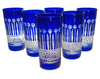Black crystal water and drink glasses 320ml French