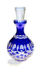 Cobalt crystal carafe of 500 ml vodka and tinctures Olive lattice