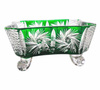 Emerald crystal fruit bowl  16 cm Grinder Olive
