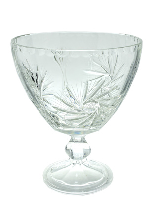 Crystal legged bowl