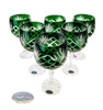 Emerald crystal wine glasses 280 ml Pineapple