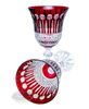 Ruby crystal wine glasses 280 ml