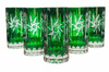 Emerald crystal water glasses 320ml Olive Mill
