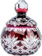 Ruby crystal sugar bowl Pineapple
