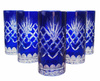 Cobalt crystal water and drink glasses 320 ml Pineapple