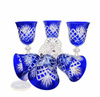 Cobalt crystal wine glasses 170 ml Pineapple