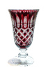 Ruby crystal Tulip vase 30 cm Crate Olive